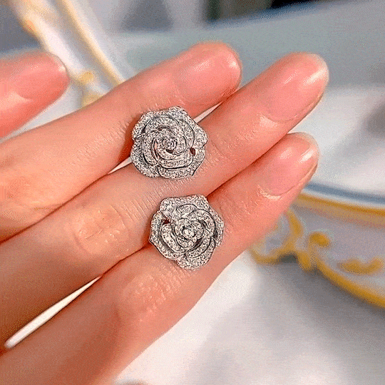 Rose Stud Earrings - Earrings - ONNNIII
