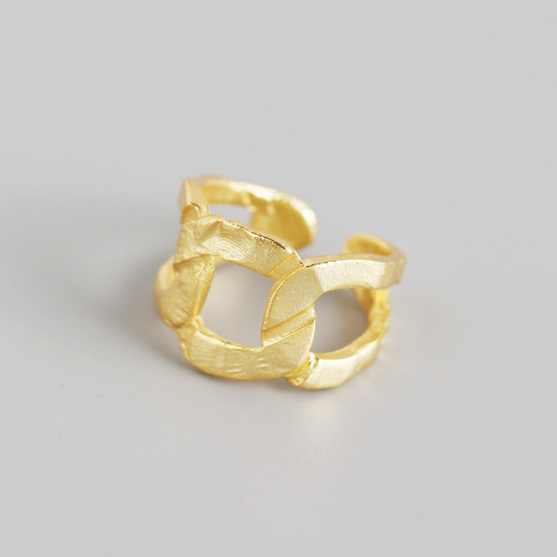 Erosion Textured Braid Open Ring - Ring - ONNNIII