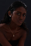 Halo Round Stud Earrings - Earrings - ONNNIII
