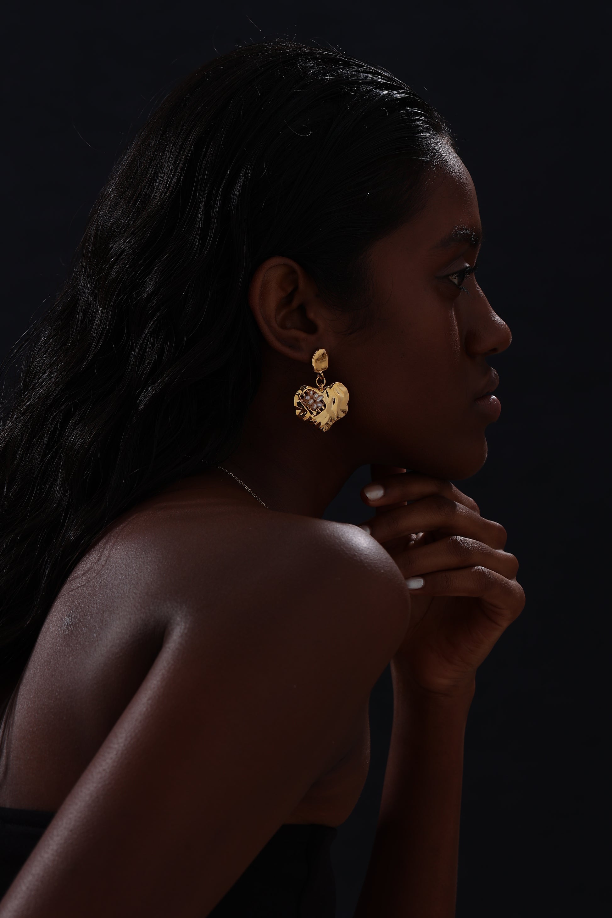 Heart Drop Earrings - Earrings - ONNNIII