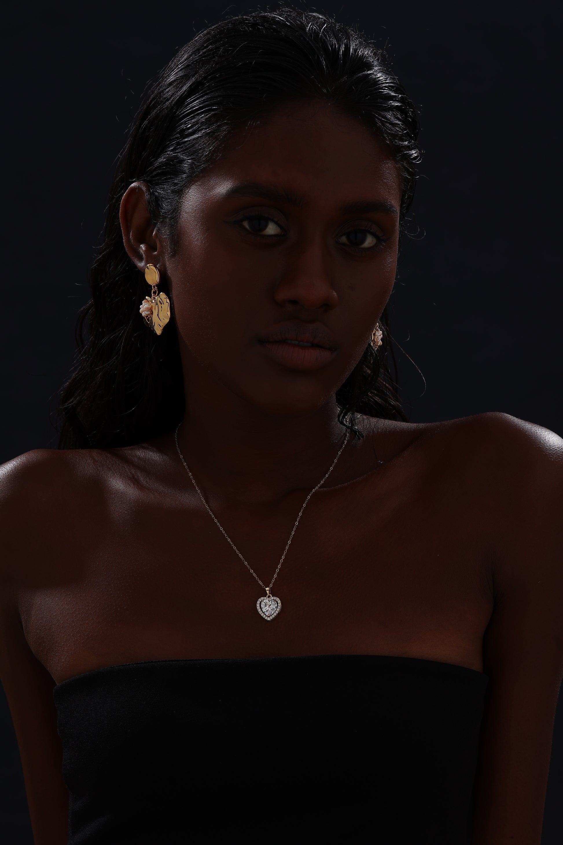 Heart Drop Earrings - Earrings - ONNNIII