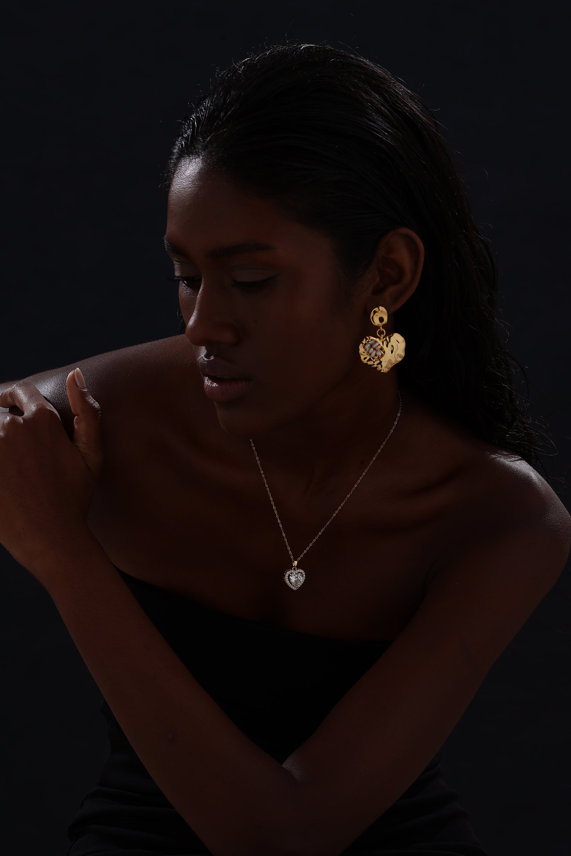 Heart Drop Earrings - Earrings - ONNNIII