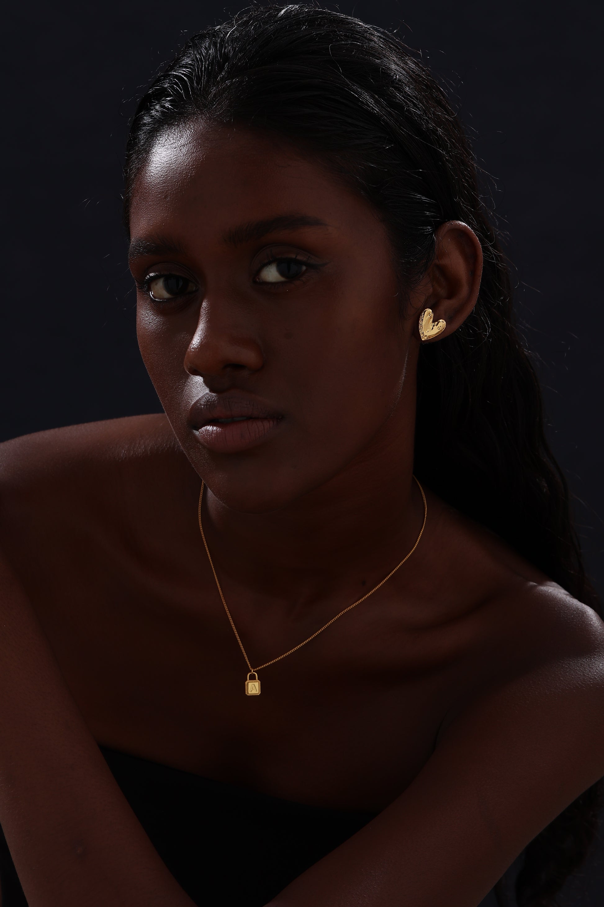 Letter Lock Pendant Necklace - Necklace - ONNNIII