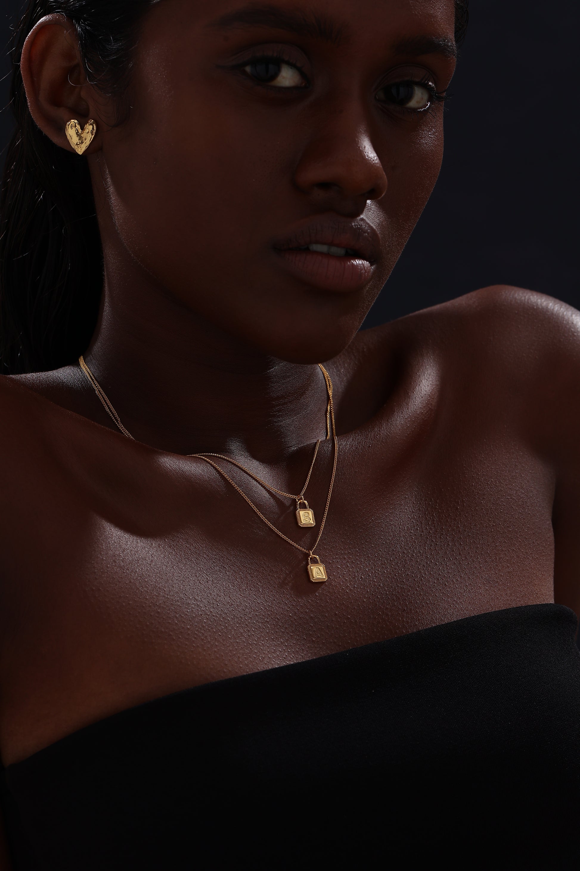 Letter Lock Pendant Necklace - Necklace - ONNNIII