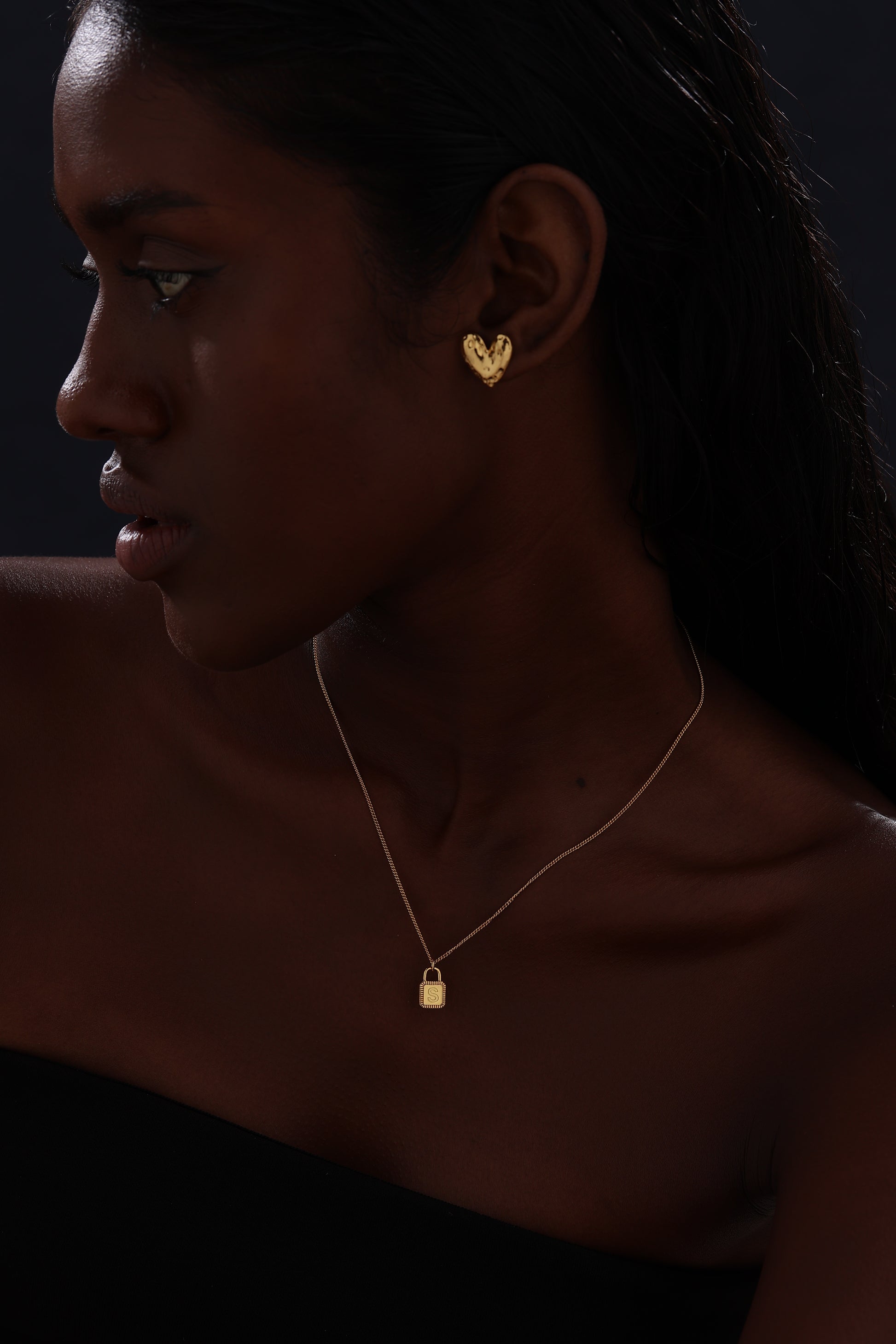 Letter Lock Pendant Necklace - Necklace - ONNNIII