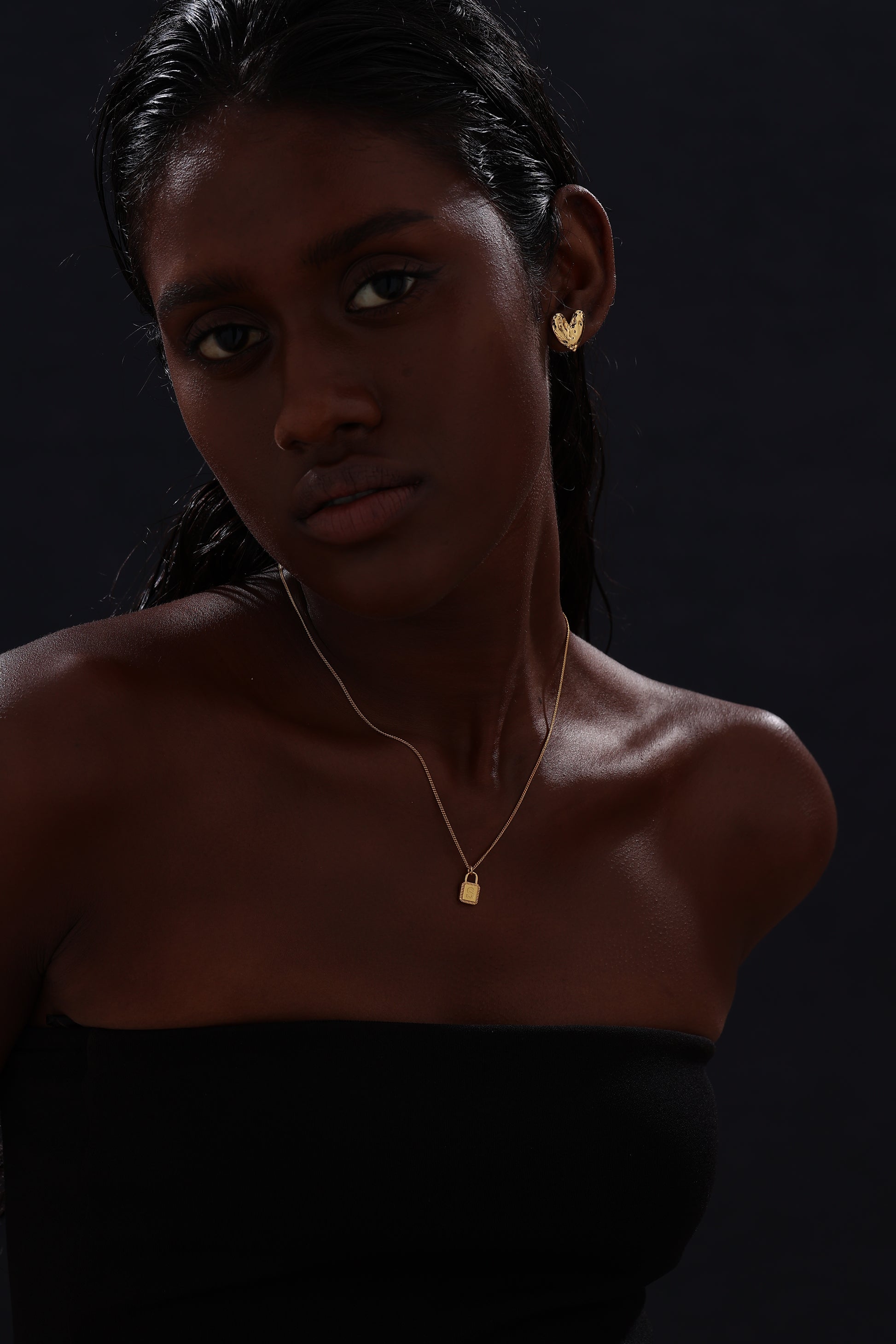 Letter Lock Pendant Necklace - Necklace - ONNNIII