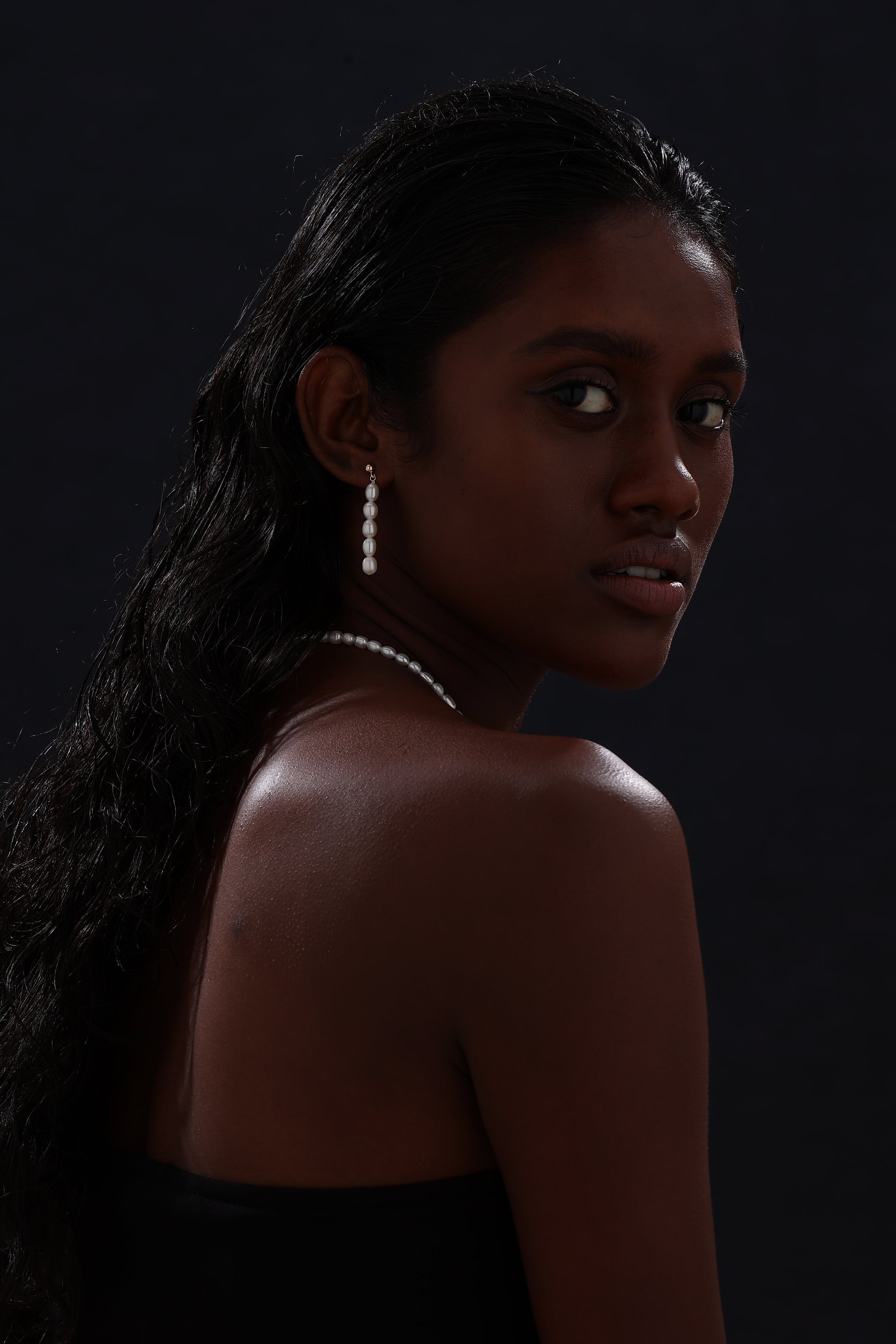 Freshwater Pearl Drop Earrings - Earrings - ONNNIII