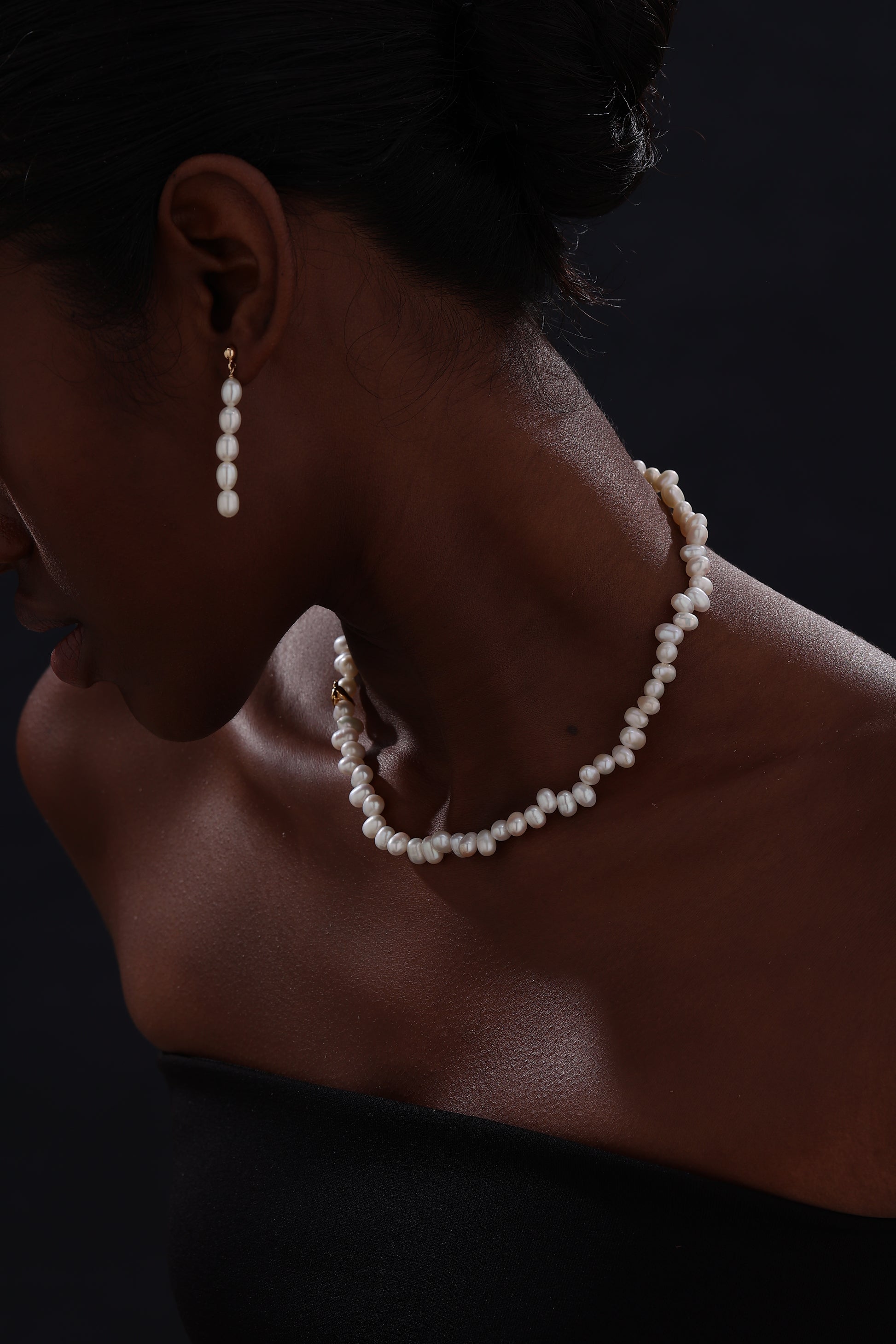 Freshwater Pearl Drop Earrings - Earrings - ONNNIII