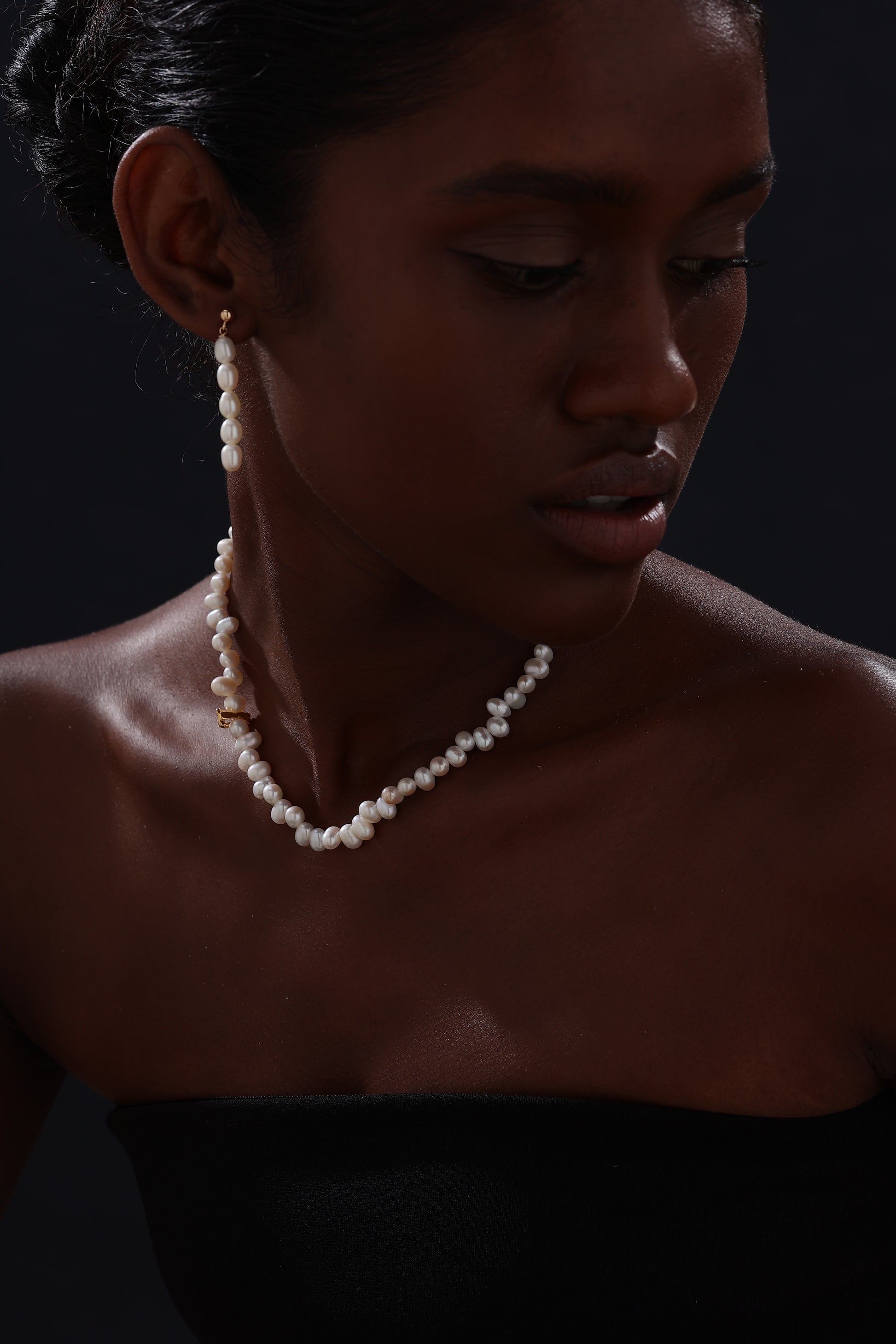 Freshwater Pearl Drop Earrings - Earrings - ONNNIII