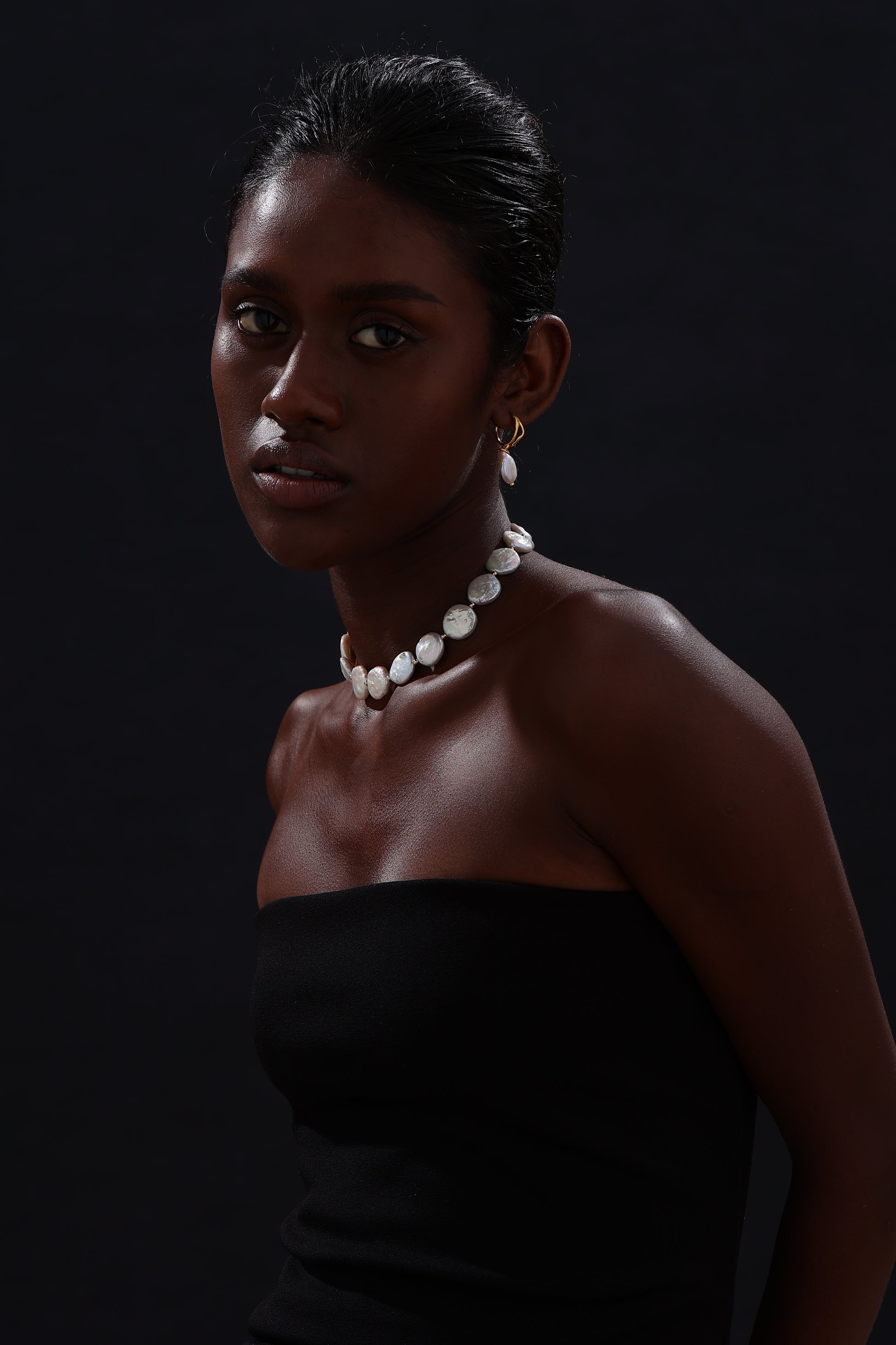 Keshi Pearl Drop Earrings - 22K Gold Vermeil - Earrings - ONNNIII