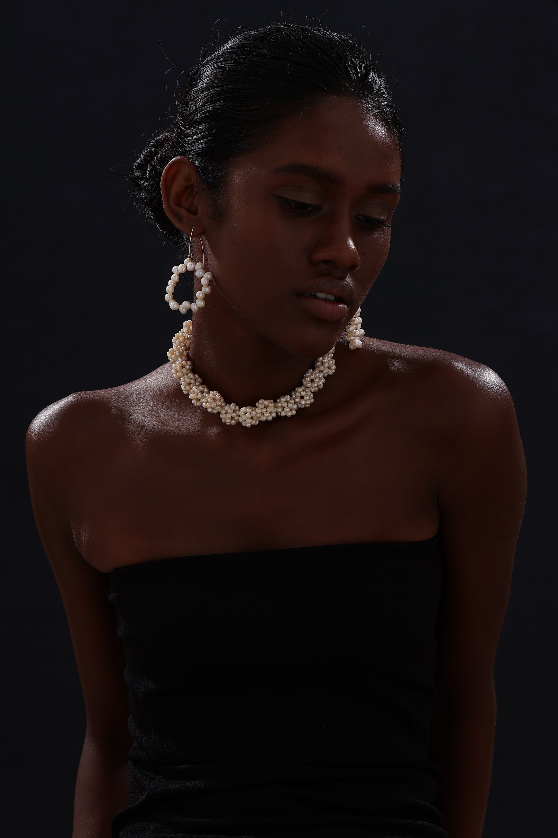 Freshwater Pearl Wire Hook Earrings - Earrings - ONNNIII
