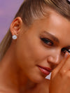 Halo Round Stud Earrings - Earrings - ONNNIII