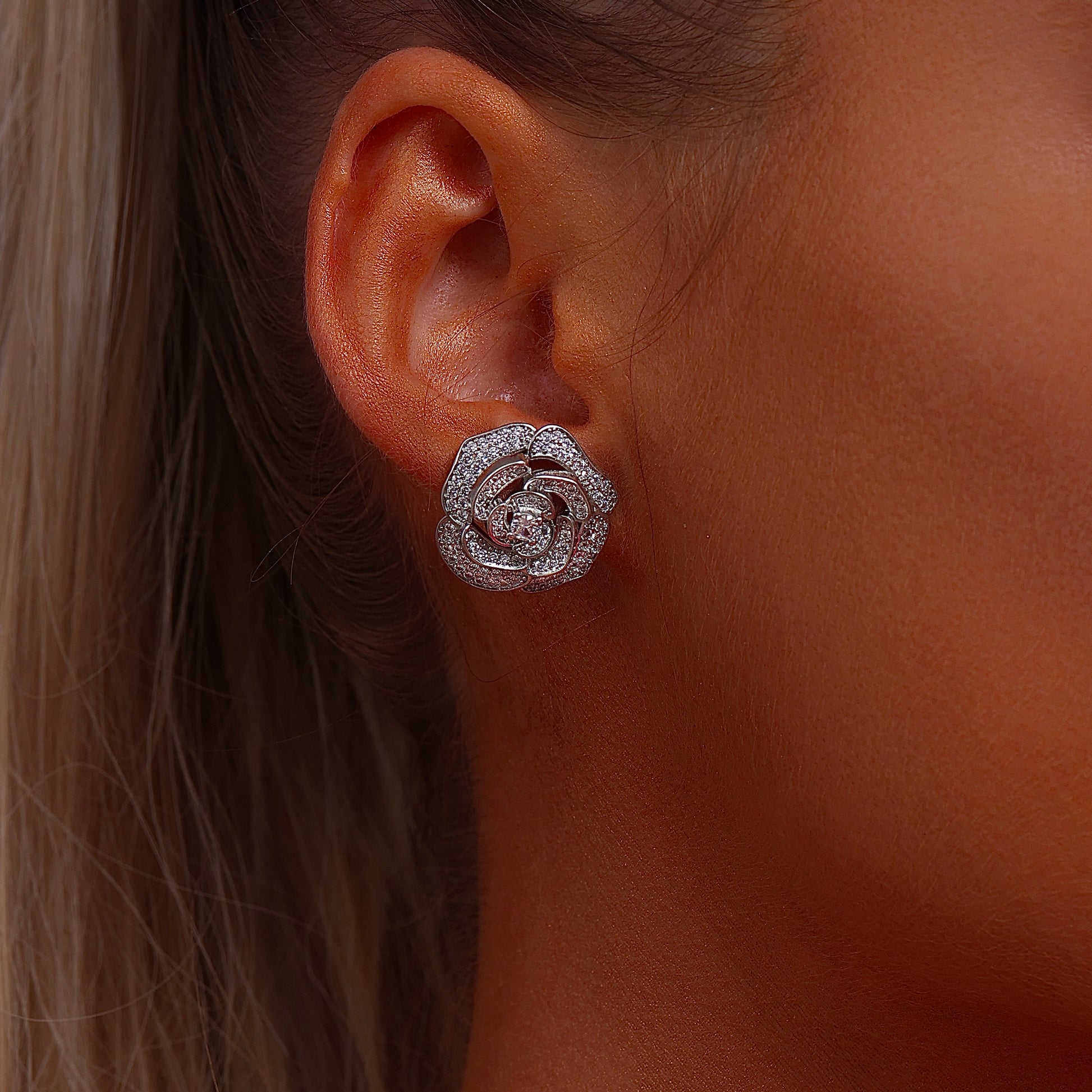 Rose Stud Earrings - Earrings - ONNNIII
