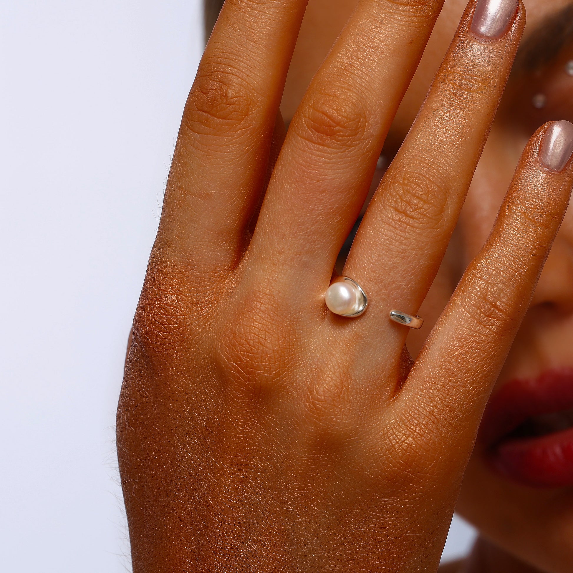Pearl Open Ring - Ring - ONNNIII