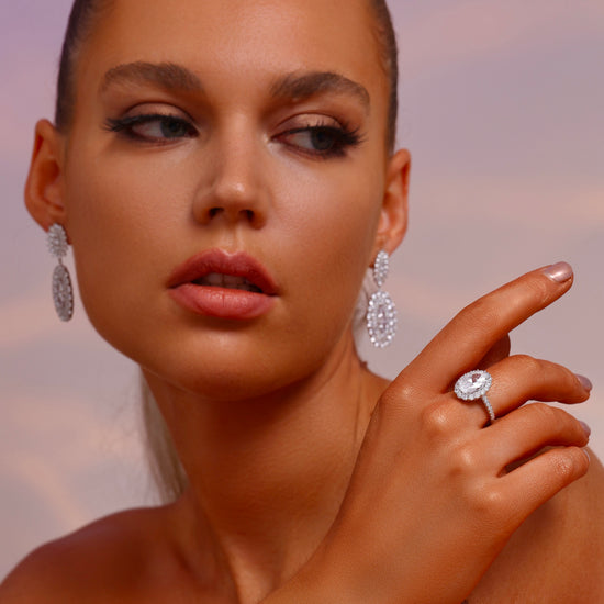Double Oval Drop Earrings - Earrings - ONNNIII