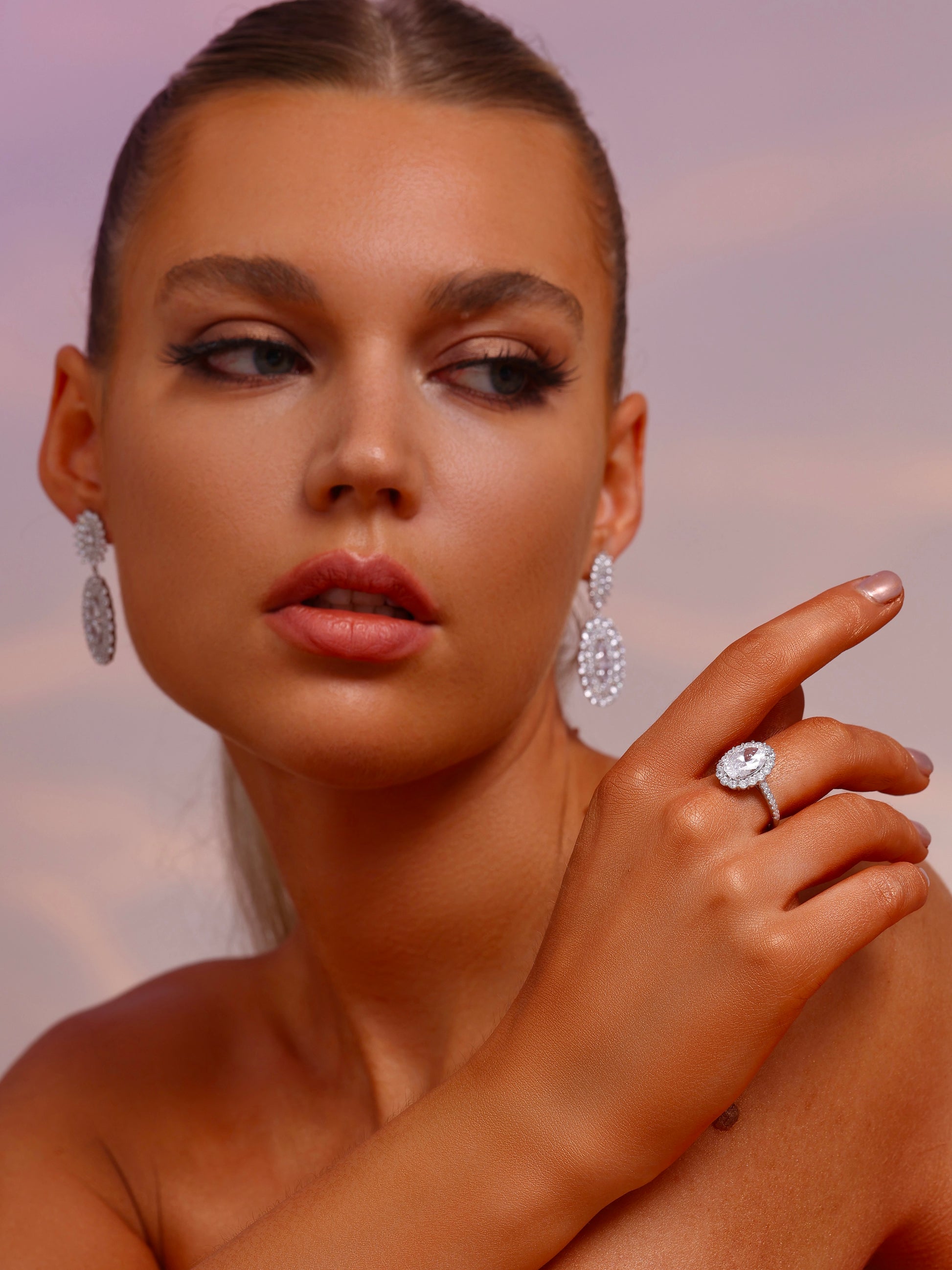 Double Oval Drop Earrings - Earrings - ONNNIII