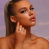 Wave Open Ring - Rhodium Plated Sterling Silver - Hypoallergenic - Ring - ONNNIII