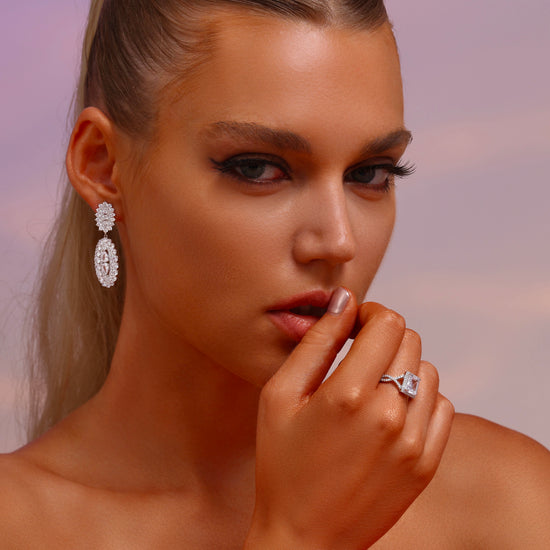 Double Oval Drop Earrings - Earrings - ONNNIII