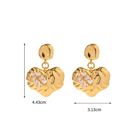Heart Drop Earrings - Earrings - ONNNIII