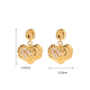 Heart Drop Earrings - Earrings - ONNNIII
