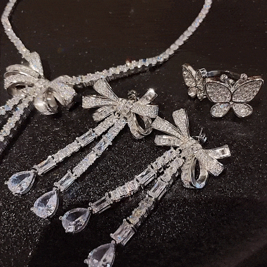 Bow Drop Earrings - Earrings - ONNNIII