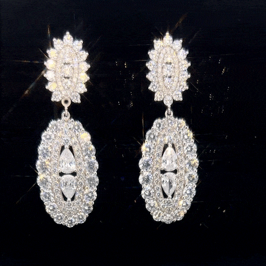 Double Oval Drop Earrings - Earrings - ONNNIII