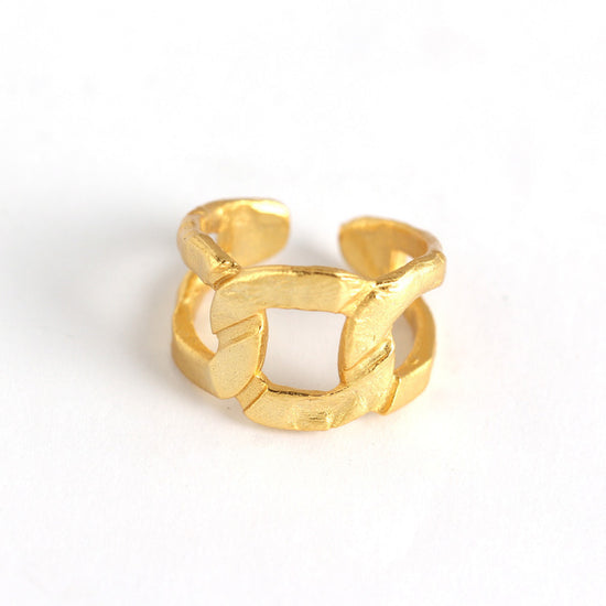 Erosion Textured Braid Open Ring - Ring - ONNNIII