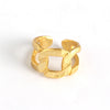 Erosion Textured Braid Open Ring - Ring - ONNNIII