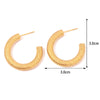 Erosion Textured Chunky Hoops - Earrings - ONNNIII