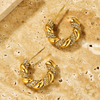 Twist Pavé Hoop Earrings - Earrings - ONNNIII