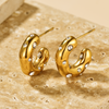 CZ Inlaid Hoop - Earrings - ONNNIII