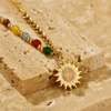 Sun Pendant Necklace - Gold - Necklace - ONNNIII