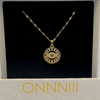 Evil Eye Circle Pendant Necklace - Necklace - ONNNIII