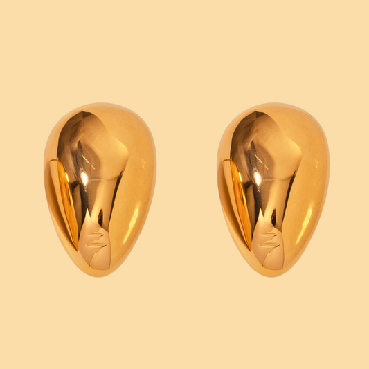 Chunky Teardrop Stud Earrings - Earrings - ONNNIII