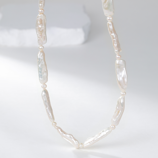 Baroque Stick Pearl Necklace - Default Title - Necklace - ONNNIII