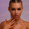 Wave Open Ring - Rhodium Plated Sterling Silver - Hypoallergenic - Ring - ONNNIII