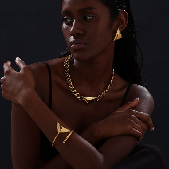 Triangle Cuff Bangle - Unisex - Bracelet - ONNNIII