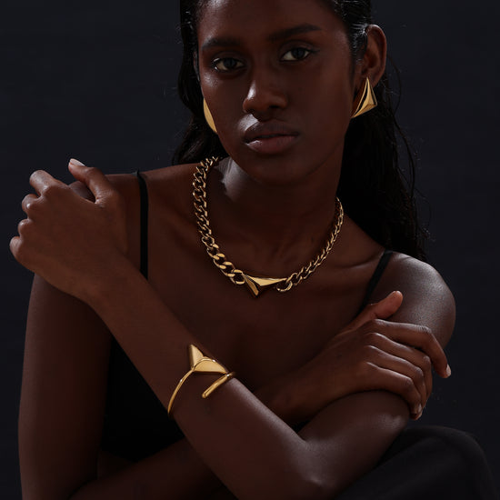 Triangle Cuff Bangle - Unisex - Bracelet - ONNNIII