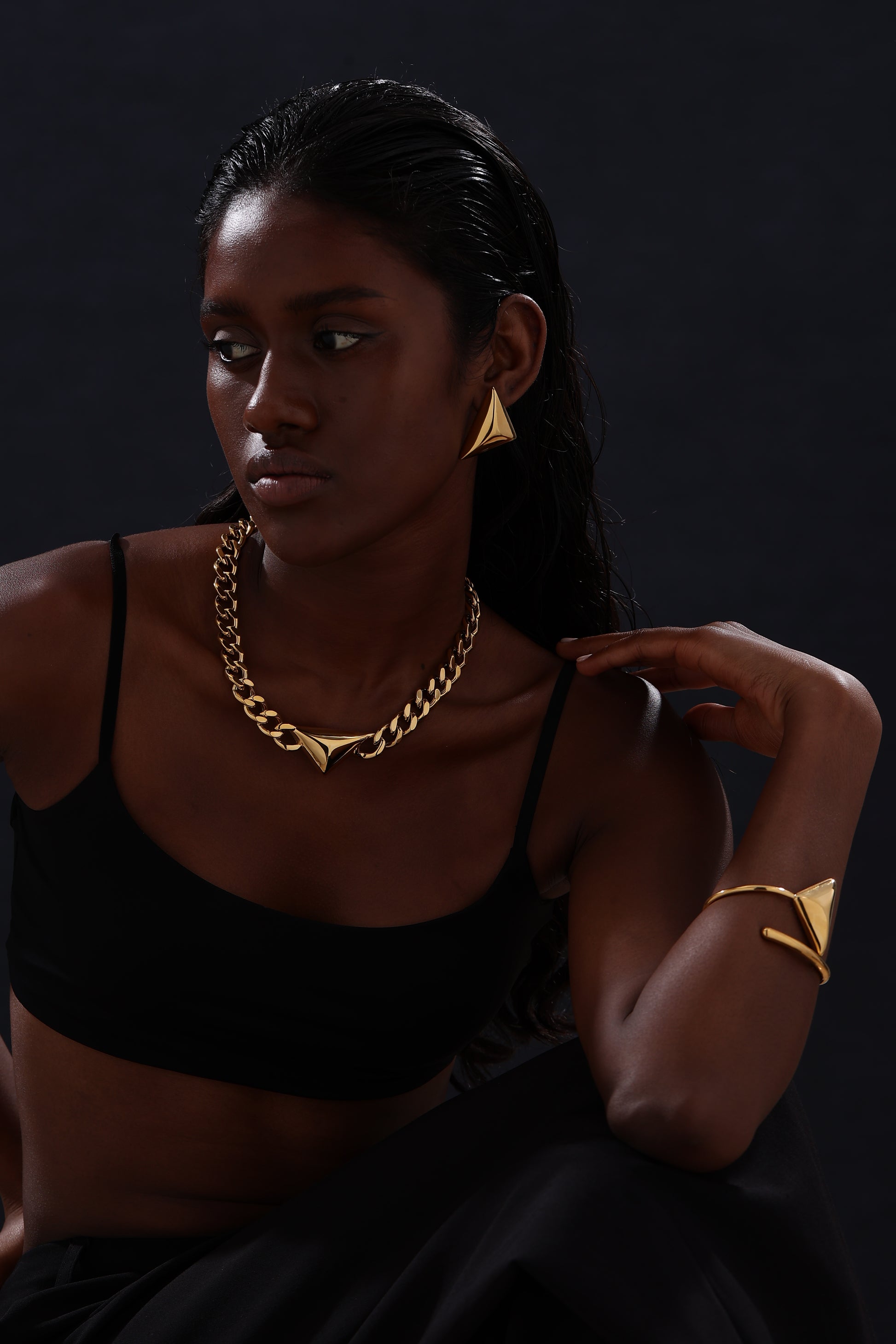Triangle Cuff Bangle - Unisex - Bracelet - ONNNIII