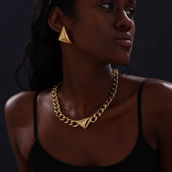 Triangle Stud Earrings - Earrings - ONNNIII