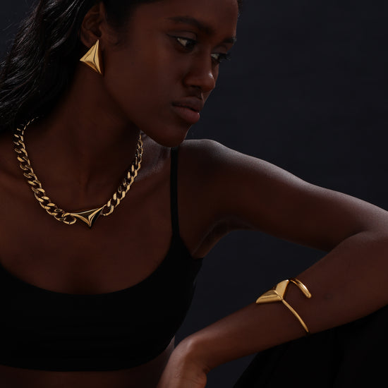 Triangle Cuff Bangle - Unisex - Bracelet - ONNNIII