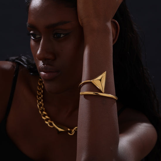 Triangle Cuff Bangle - Unisex - Bracelet - ONNNIII