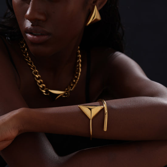 Triangle Cuff Bangle - Unisex - Bracelet - ONNNIII