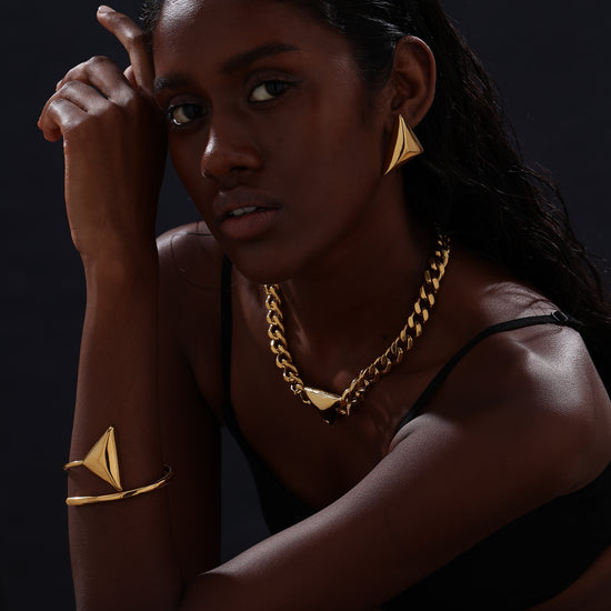 Triangle Cuff Bangle - Unisex - Bracelet - ONNNIII
