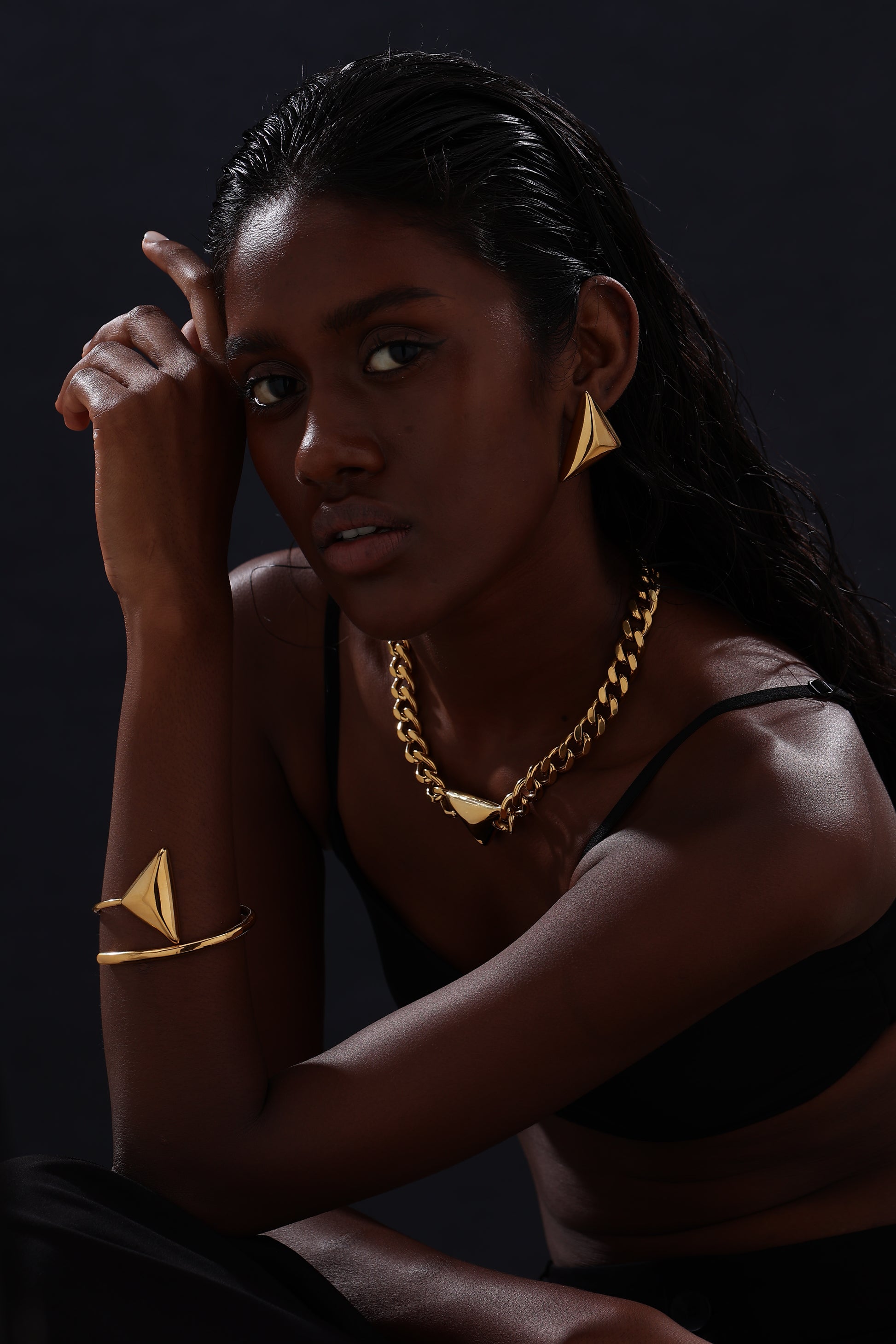 Triangle Cuff Bangle - Unisex - Bracelet - ONNNIII