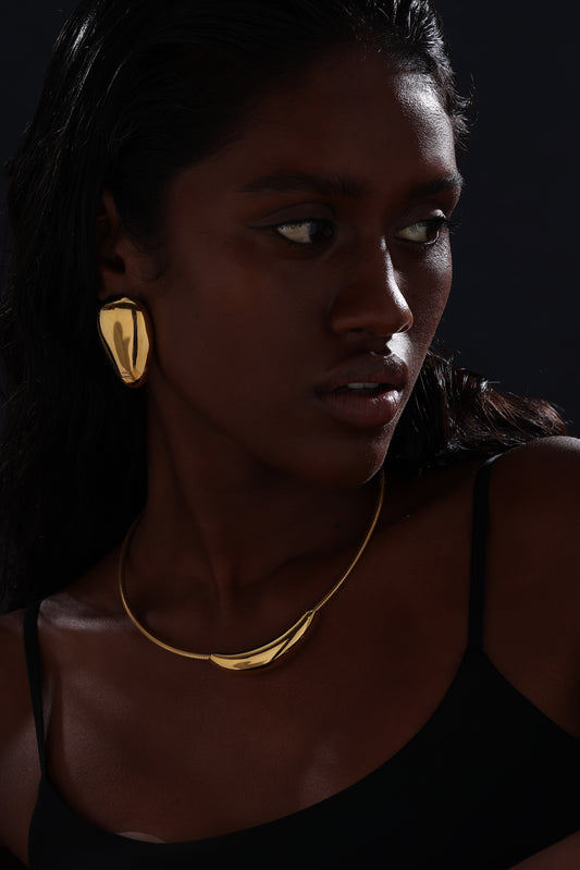 Chunky Teardrop Stud Earrings - Earrings - ONNNIII