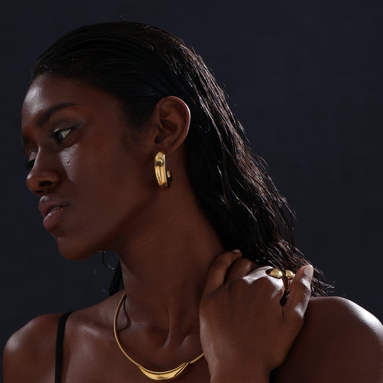 Chunky C Hoops Earrings - Unisex - Earrings - ONNNIII