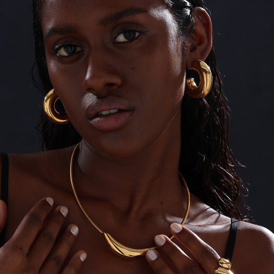 Chunky C Hoops Earrings - Unisex - Earrings - ONNNIII