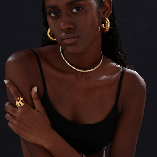 Chunky C Hoops Earrings - Unisex - Earrings - ONNNIII