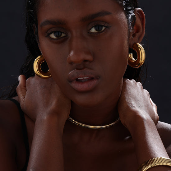 Chunky C Hoops Earrings - Unisex - Earrings - ONNNIII